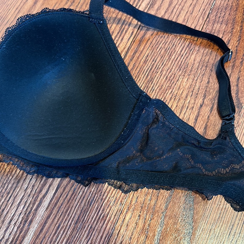 Victoria Secret black Dream Angels lightly lined lace Demi bra - size 36DDD - Picture 6 of 6
